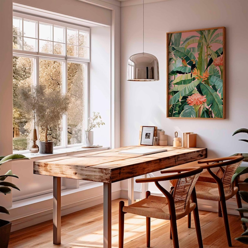 لوحة قماشية استوائية عتيقة الط - مراجعة Art Craft House وسعره