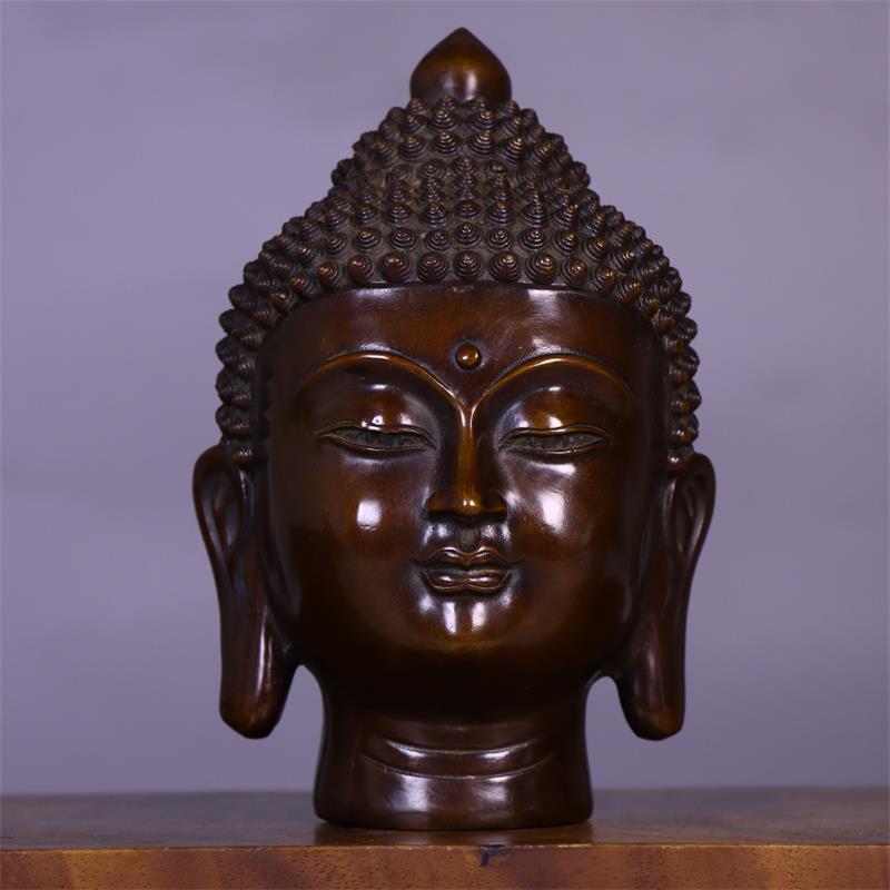 تمثال رأس بوذا من النحاس الخال - مراجعة Art Craft India وسعره