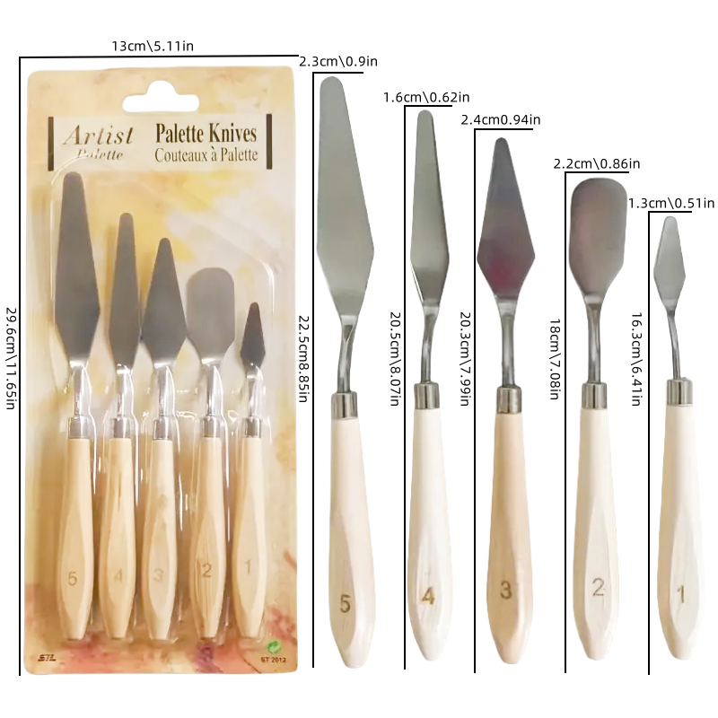 سكين لوحة الطلاء الزيتي ، مكشط - مراجعة Painting Knife Palette وسعره