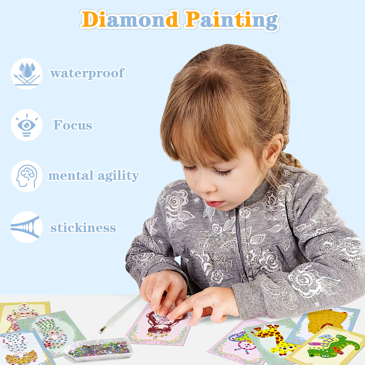 مجموعة من 16 قطعة من أدوات الف - مراجعة Art Craft Animals وسعره