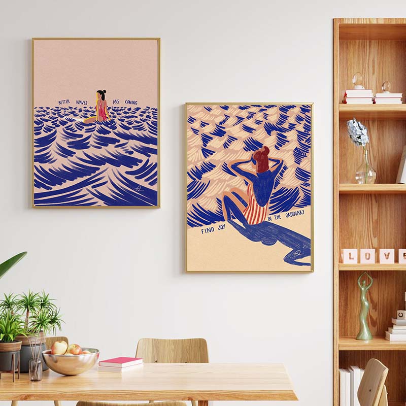 لوحة فنية نورديكية بسيطة مطبوع - مراجعة Art Craft House وسعره