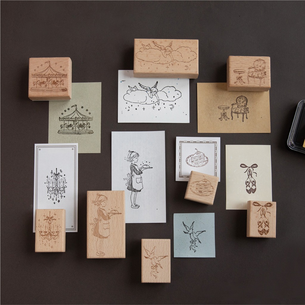 ختم مطاطي بنمط كرتوني خشبي عتي - مراجعة Art Craft Notebook وسعره