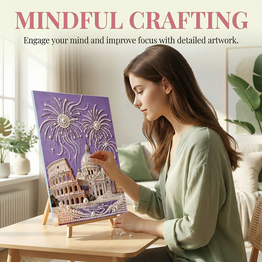HUACAN طقم فسيفساء ماسية باللؤ - مراجعة Art Craft House وسعره