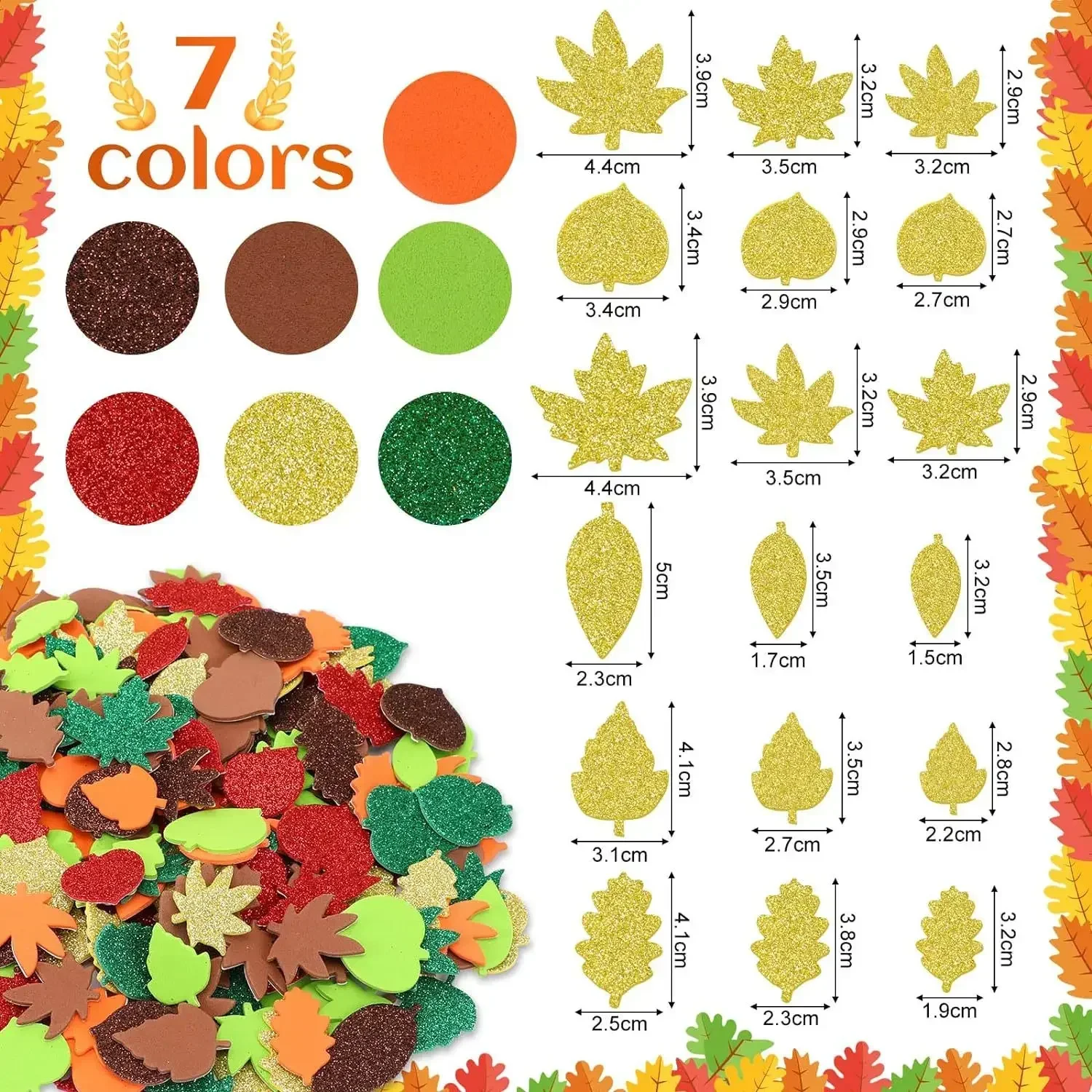 حرف ورقة الخريف لحرف الأطفال ، - مراجعة Art Craft With Leaves وسعره