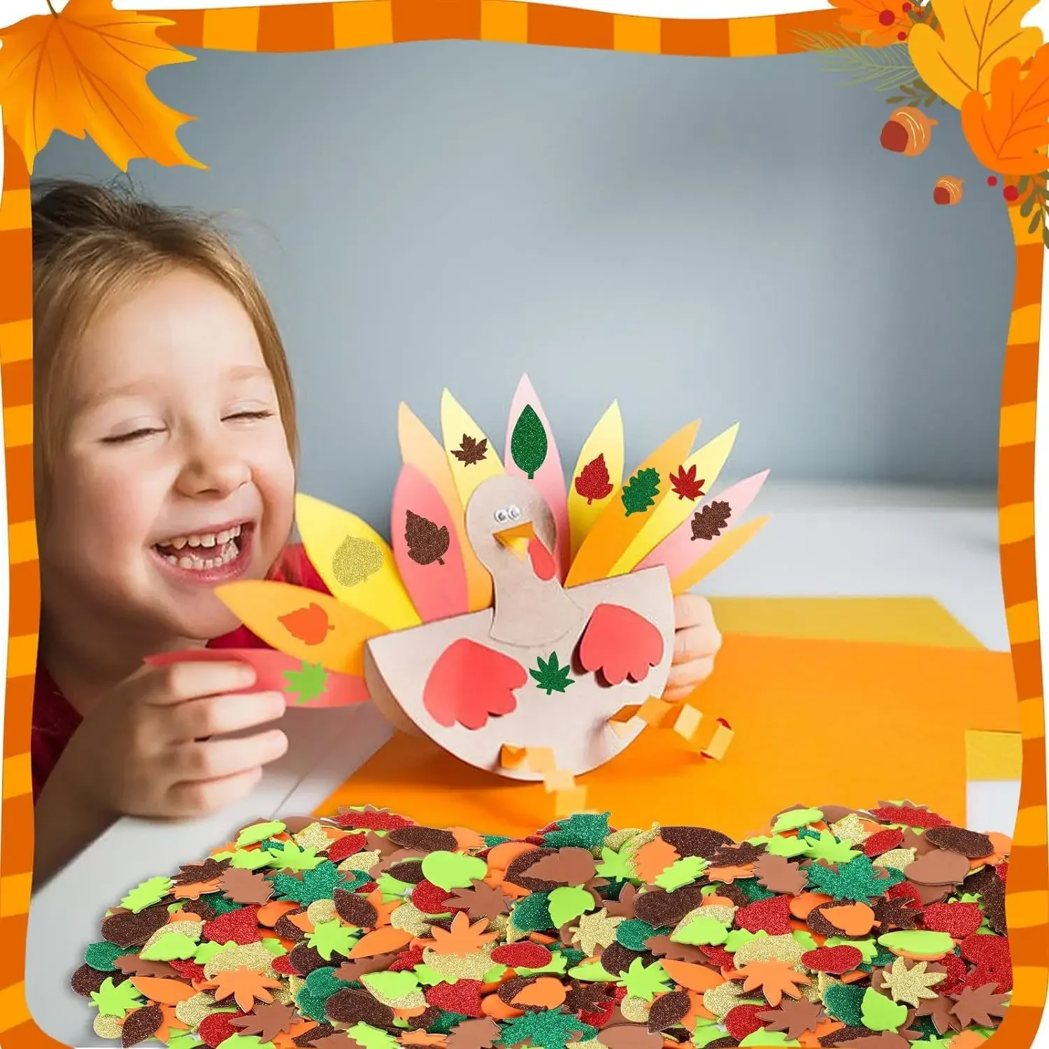 حرف ورقة الخريف لحرف الأطفال ، - مراجعة Art Craft With Leaves وسعره