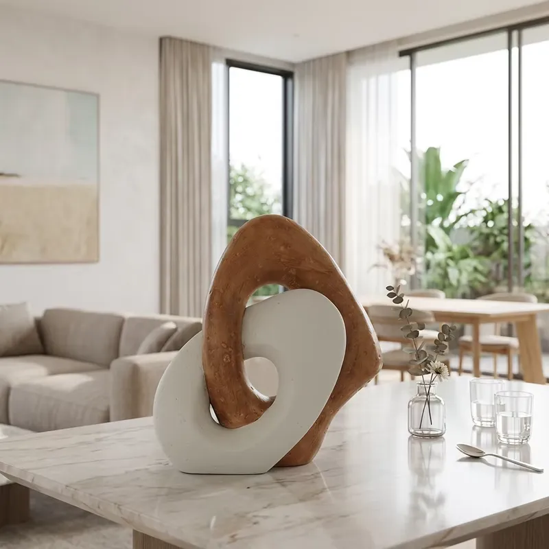 منحوتة راتنجية جديدة بلون بيج، - مراجعة Art Craft Hotel وسعره