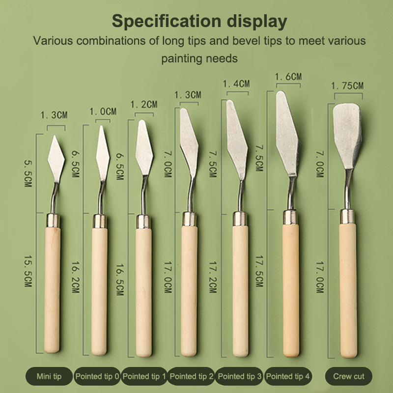 ★ ▲ مجموعة من 7 قطع من سكاكين  - مراجعة Painting Knife Palette وسعره