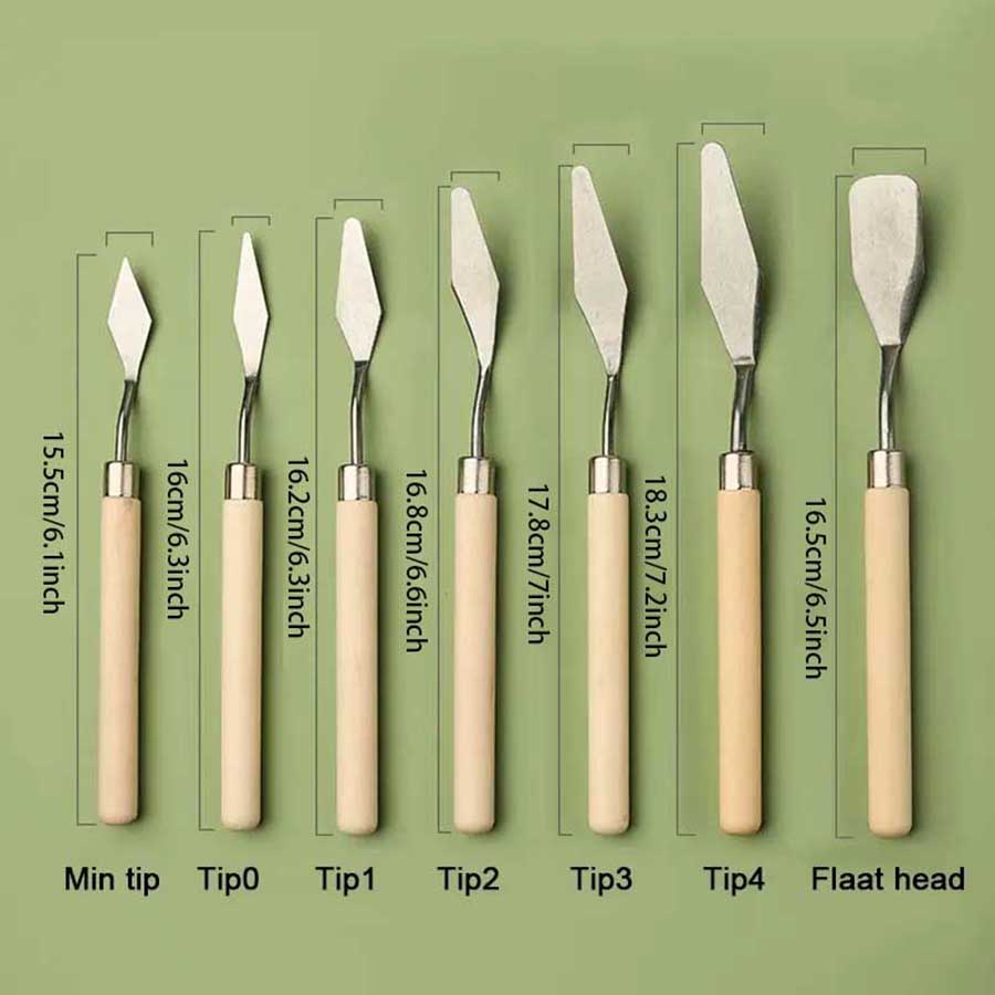 مجموعة سكاكين رسم زيتية من الف - مراجعة Painting Knife Palette وسعره