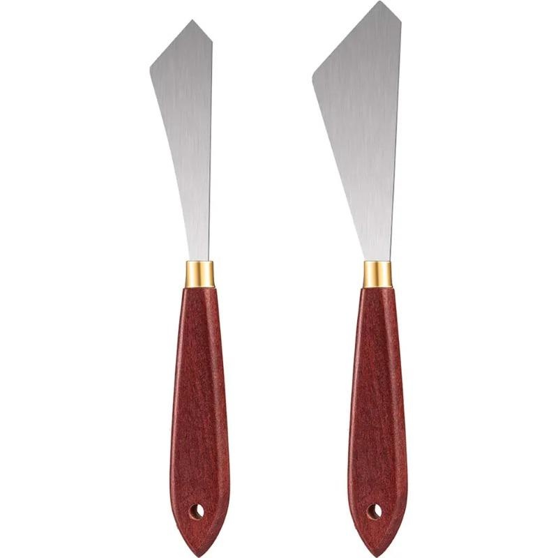 2 قطعة مجموعة سكاكين اللوحة ال - مراجعة Painting Knife Palette وسعره