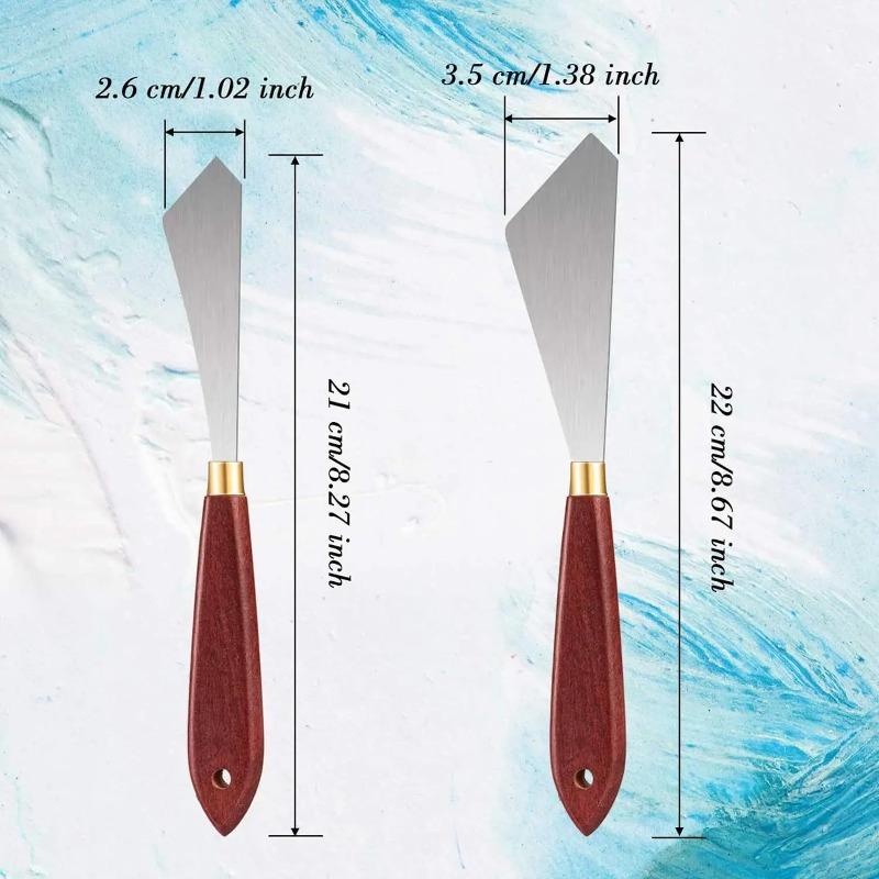 2 قطعة مجموعة سكاكين اللوحة ال - مراجعة Painting Knife Palette وسعره