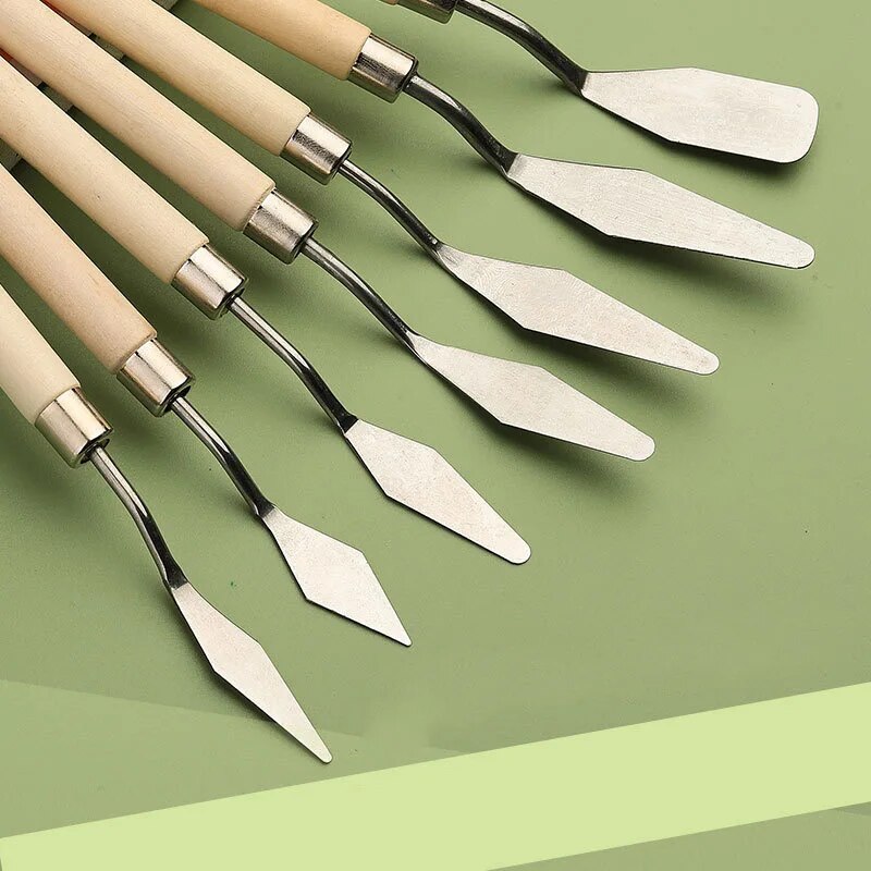 7 قطعة لوحة من الفولاذ المقاوم - مراجعة Painting Knife Palette وسعره