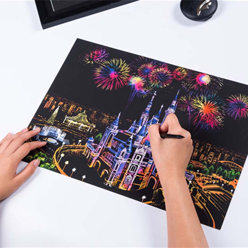 جديد الإبداعية ماجيك خدش الفن  - مراجعة Art Craft Notebook وسعره