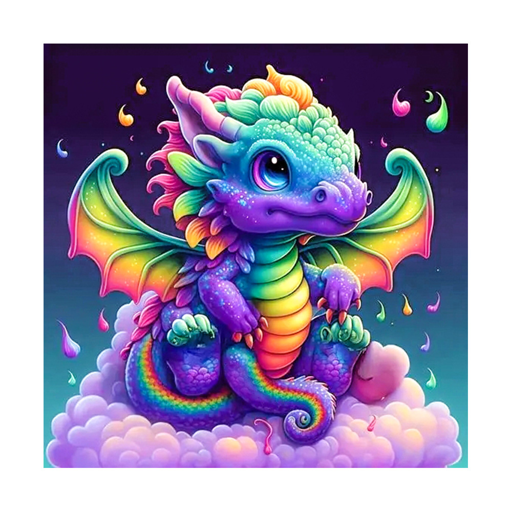 طقم رسم بالألماس على شكل تنين  - مراجعة Art Craft Rainbow وسعره