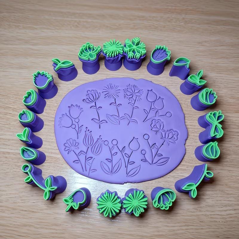 طقم قوالب طينية من 6 قطع لتصمي - مراجعة Art Craft With Leaves وسعره