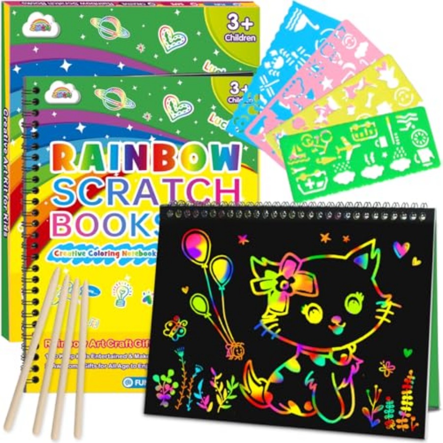 مجموعة من دفترين للرسم بالخدش  - مراجعة Art Craft Notebook وسعره
